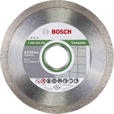Bosch - disque à tronçonner diamanté standard pour céramique 115 x 22,23 x 1,6 x 7 mm