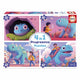 Educa - lot de 4 puzzles - sympathiques dinosaures