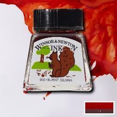 Encre Winsor Newton 14ml terre de Sienne brûlée