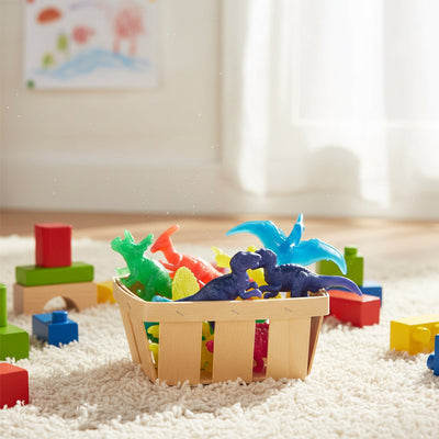 Eddy Toys Jouets Dino extensibles - 33557 - Jouets Dino Ensemble extensible 6 pièces - Jouets Dino avec 6 figurines de dinosaures - Jouet Dino multicolore - Cadeau à distribuer