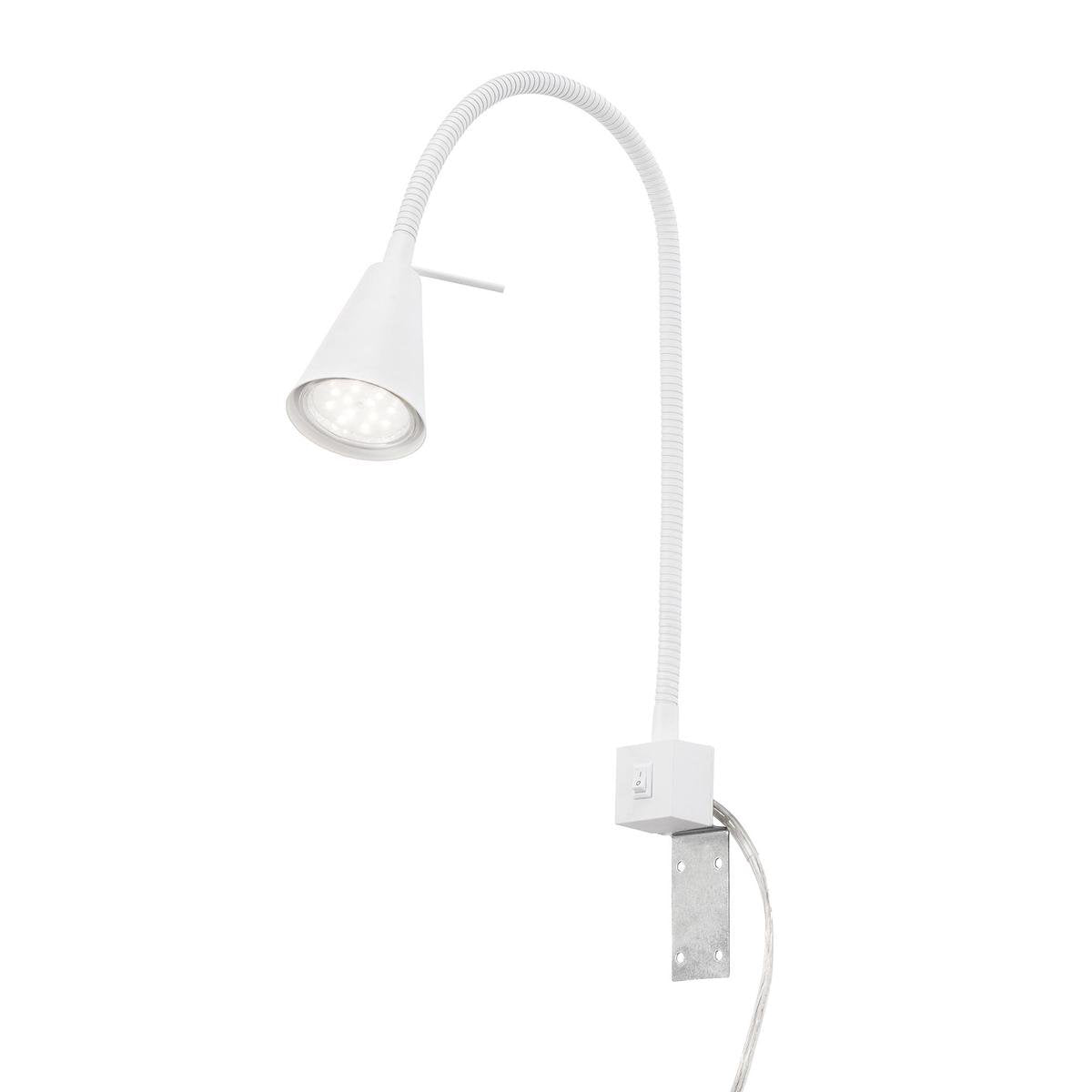 Briloner tuso - applique - lampe de chevet - incl. lumière blanc chaud 3 000 k - gu10 - blanc - métal - 40,3 x 21,7 x 5,8 cm