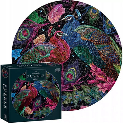 Geronimo games interdruk puzzle 500 pièces - couleurs de la nature, autour du paon