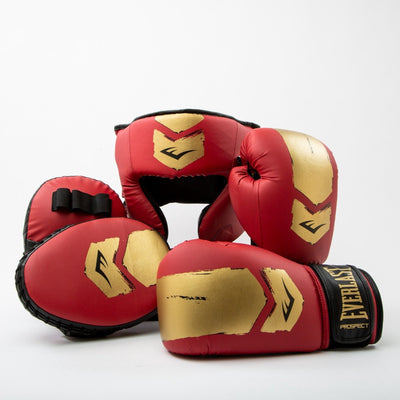 Kit de boxe Everlast prospect 2, or rouge,