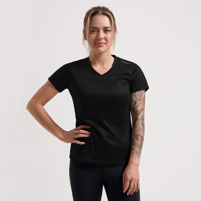 Rogelli promo t-shirt de running femme - manches courtes - noir - l