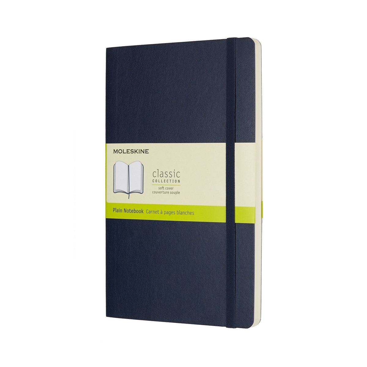 Carnet classique Moleskine - grand - couverture souple - vierge - bleu saphir