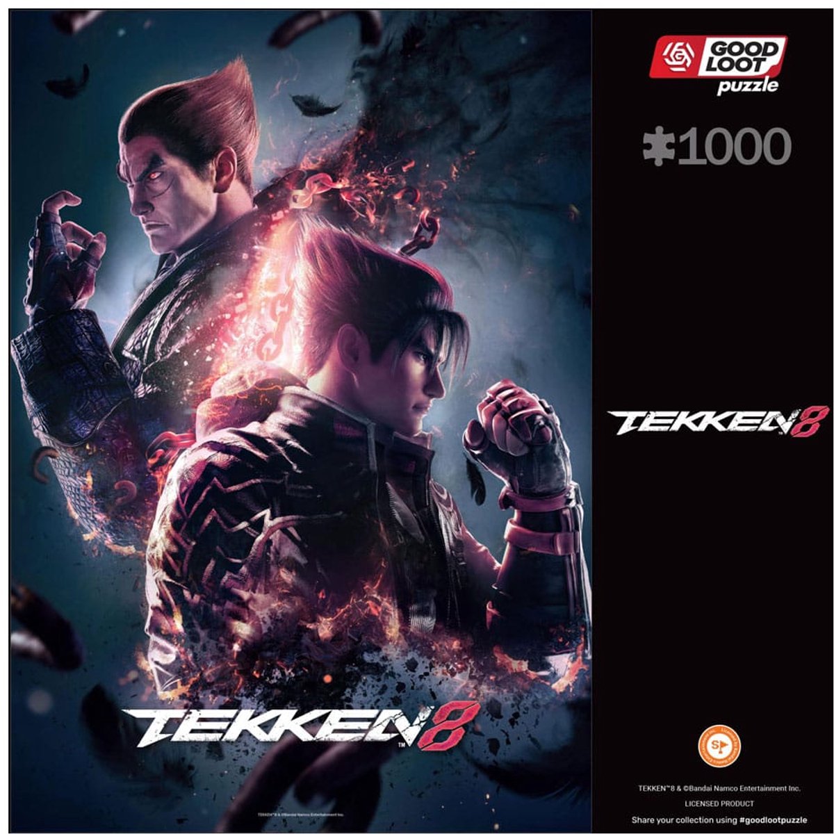 Good loot tekken 8 - puzzle 1000 pièces - jeu de puzzle avec jin et kazuya - puzzle de fans