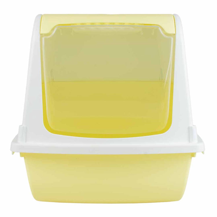 Duvo cat toilet sybil with filter and scoop 57x38x38cm giallo