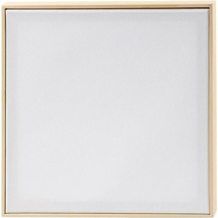 Toile tendue Creativ company avec cadre, dim. 30x30 cm, 280 gr, blanc, 1 pièce
