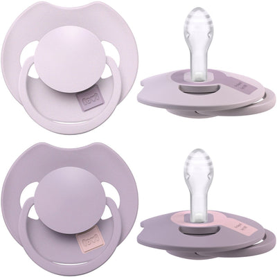 Sucette Difrax lovi Dynamic Prime - 0 à 6 mois - rose violet clair - 2 pièces