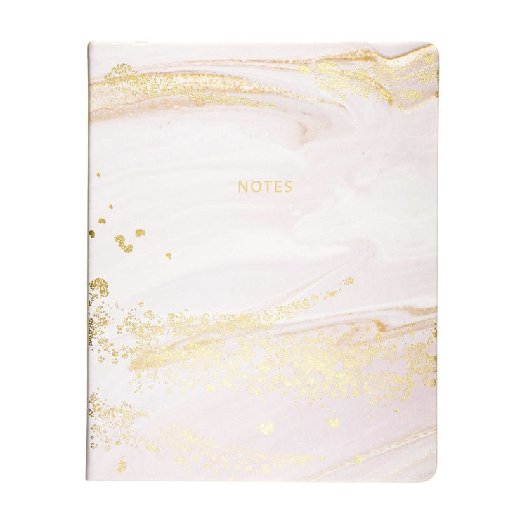 Carnet Eccolo - marbre rose - trait - env. 20x25cm - ec-d506q