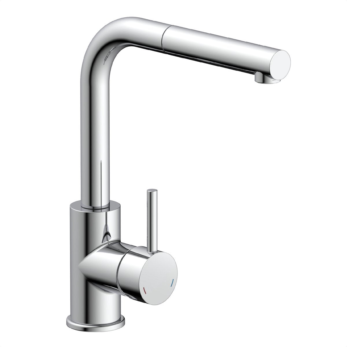 Robinet de cuisine design Schütte vital - avec capteur - bec extractible - chrome