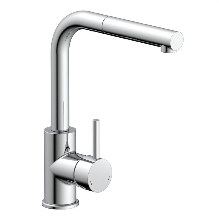 Robinet de cuisine design Schütte vital - avec capteur - bec extractible - chrome