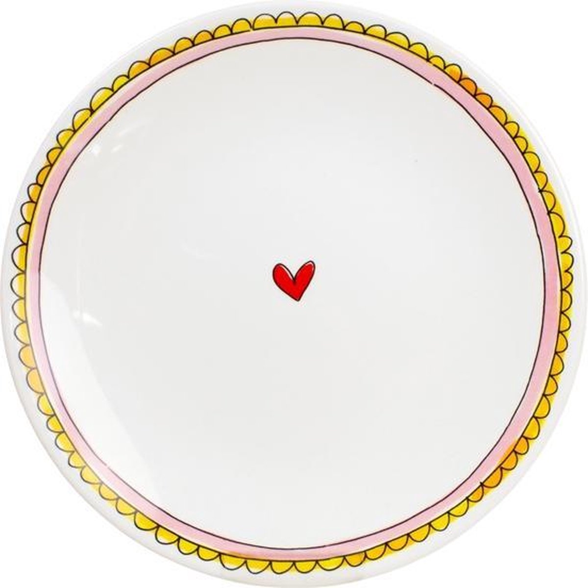 Blond amsterdam eb : assiette 22 cm rose