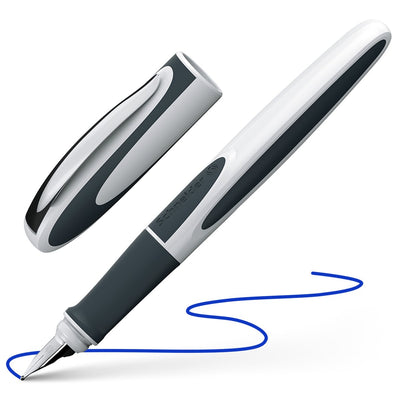 Schneider writing instruments stylo plume schneider - ray - plume m+ - blanc gris - droitier - s-168249