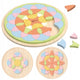 Fleur de puzzle de mandala en bois du monde classique
