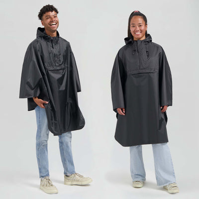 Poncho de pluie Rogelli Commuter Core - imperméable - noir - taille unique