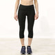 Under armour tech hi capri-blk pantalon de sport femme - noir - blanc