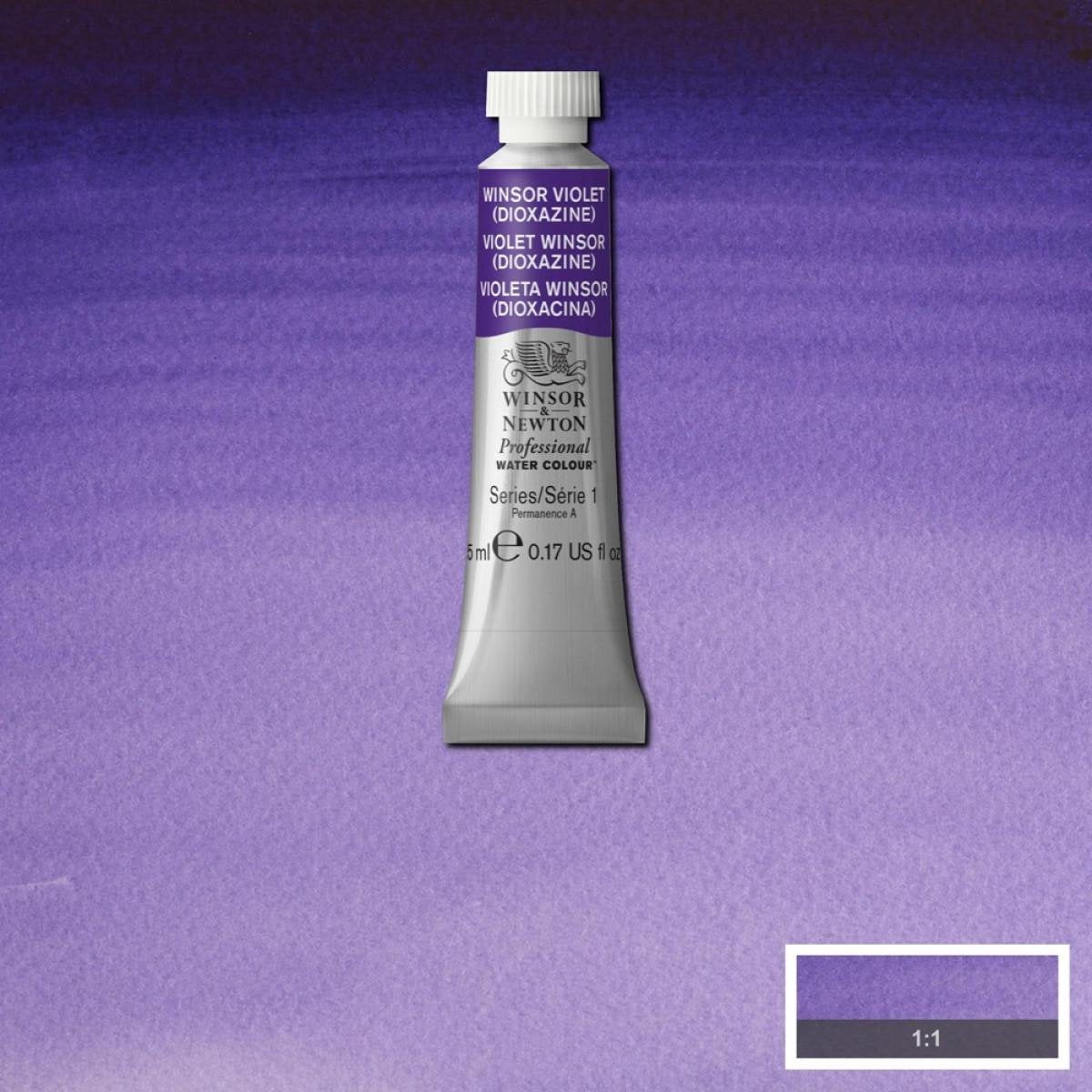 Winsor Newton peinture aquarelle professionnelle à base d'eau violet cartouche 5 ml 1 pièce(s)