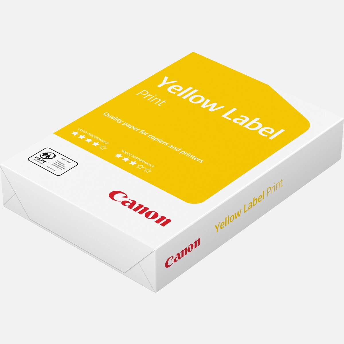 Papier d'impression Canon - copie étiquette jaune - pefc - a4 - 80 grammes - 1 paquet de 500 feuilles