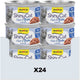Gimcat 24 x 70 g - filets de Shinycat au bouillon de thon