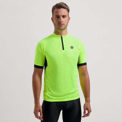 Rogelli core maillot de cyclisme homme - manches courtes - noir jaune fluo - 5xl