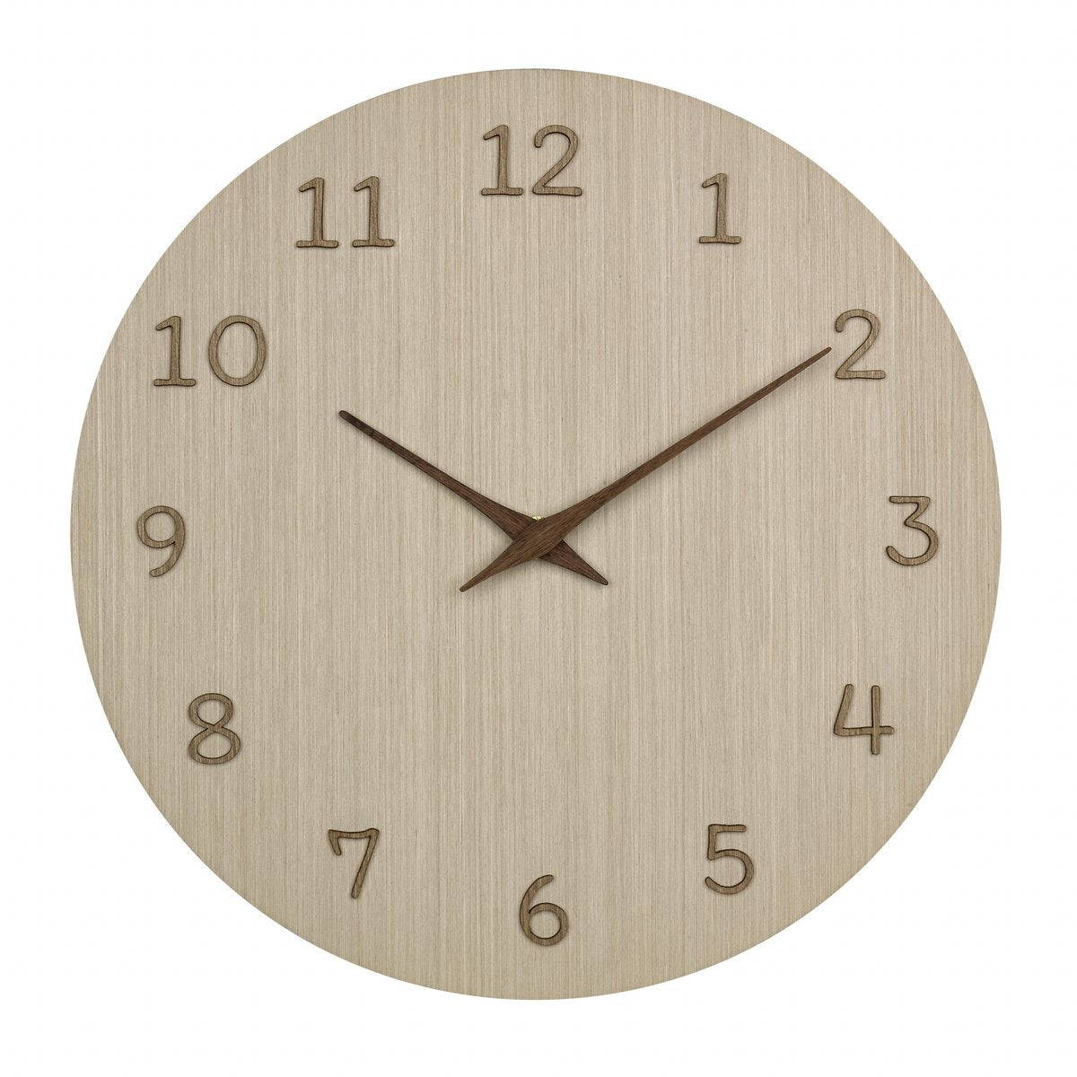 Horloge murale Tfa dostmann tfa - couleur bois naturel - d30 cm - bois - horloge murale - ronde