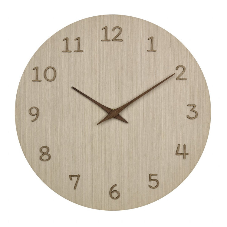 Horloge murale Tfa dostmann tfa - couleur bois naturel - d30 cm - bois - horloge murale - ronde