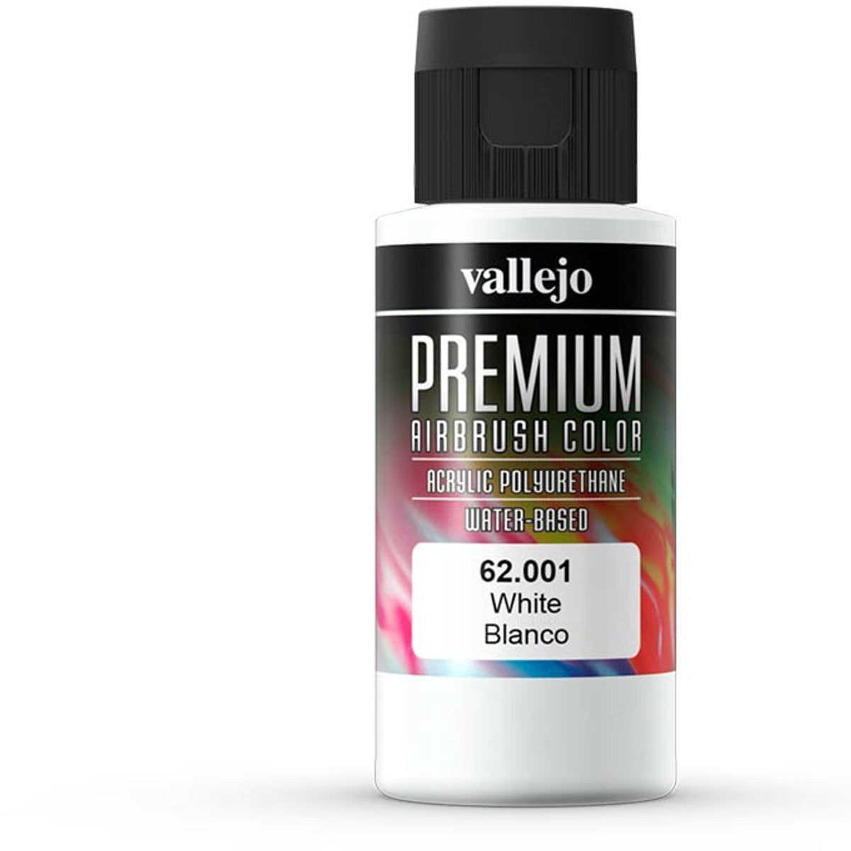 Peinture pour loisirs Vallejo - 62001 couleur pour aérographe premium - blanc - Flacon de peinture 60 ml - 60 ml