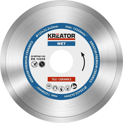 Kreator krt081102 disque diamant d125 premium humide
