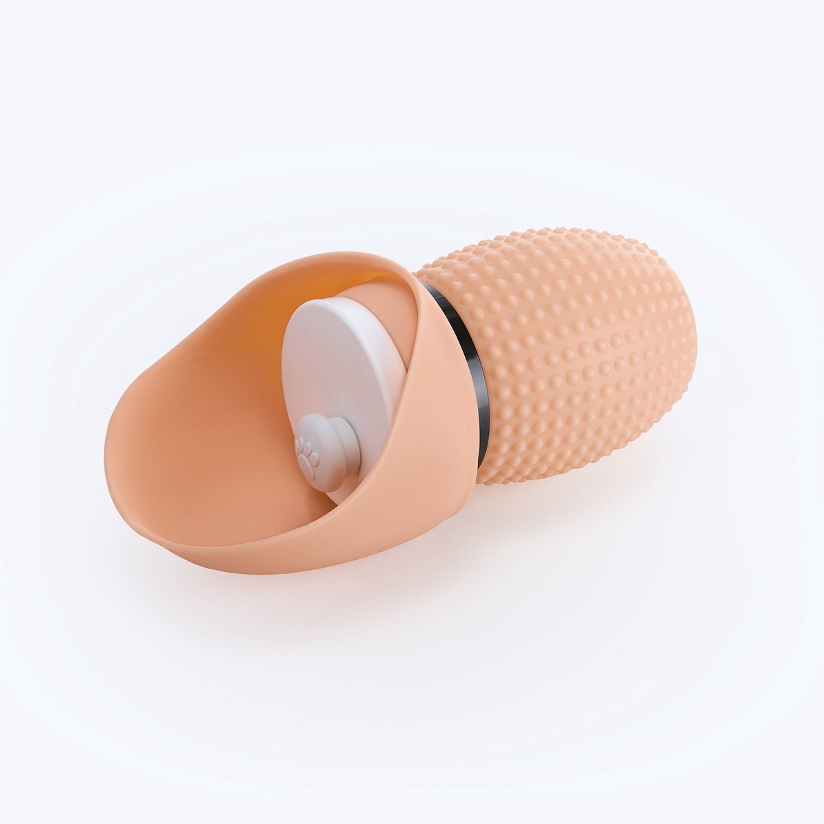 Gourde pour animaux de compagnie Muitomas - silicone - 350 ml - fermeture étanche - compacte et pratique - pliable - duvet de pêche