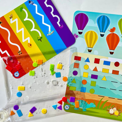Ressources d'apprentissage couleurs formes tampon sensoriel - 3+