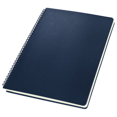 Carnet Sigel conceptum - format A4 - bleu foncé - avec spirale - ligné - couverture souple - si-co825