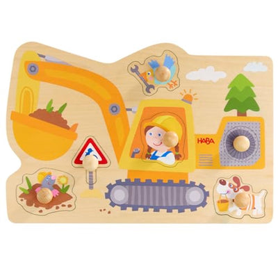 Haba puzzle machine à saisir jouet en bois pour les tout-petits.