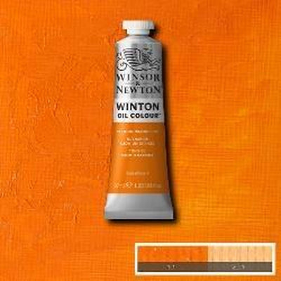 Winsor Newton Winton Huile Couleur 37 ml – 090 Teinte Orange Cadmium