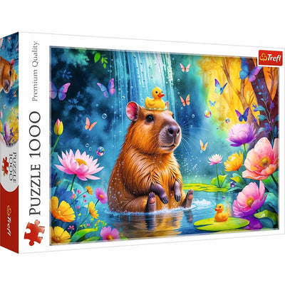 Puzzle Trefl capibara 1000 pièces - paysage naturel à couper le souffle