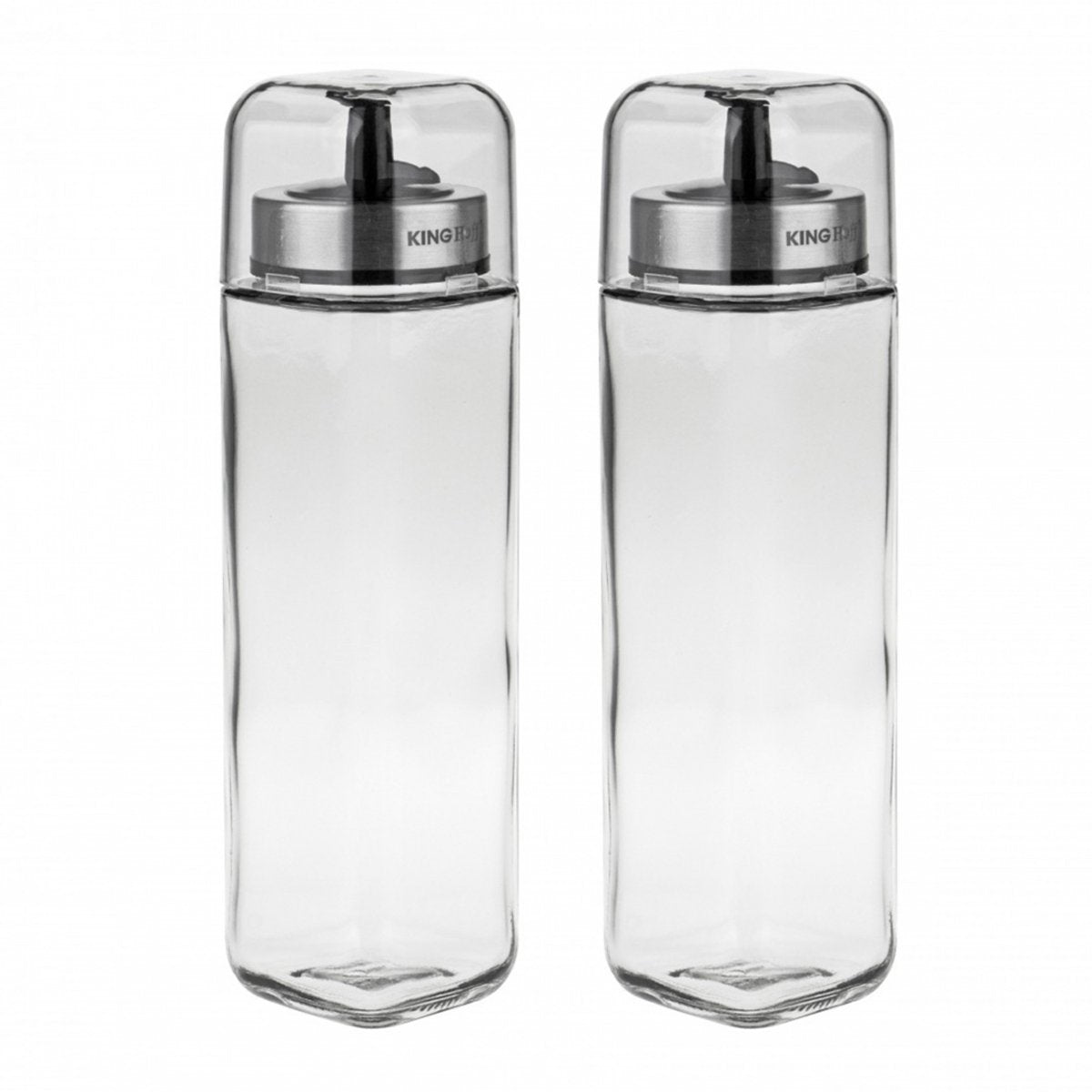 Kinghoff - set de bouteilles pour huile et vinaigre - bouteilles en verre - 270 ml - respectueux de l'environnement