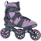Tempish ayroo 3x90 patins à roues alignées femme - 3 roues 90mm - patins à roues alignées fitness speed - noir rose - taille 41