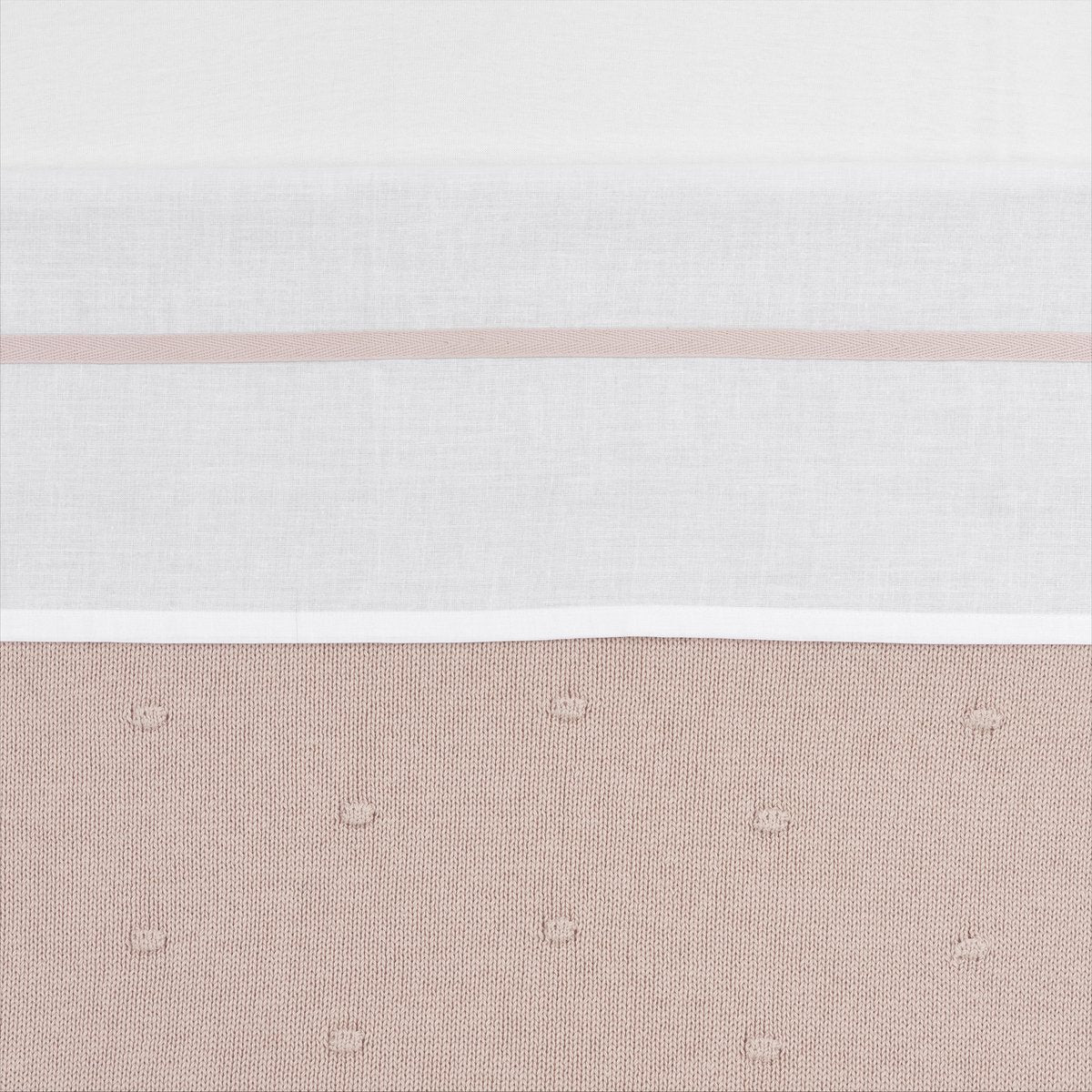 Drap de berceau Meyco - rose tendre - 100x150cm - 0,3 tog