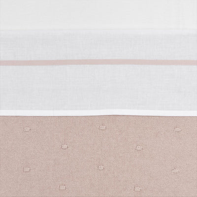 Drap de berceau Meyco - rose tendre - 100x150cm - 0,3 tog