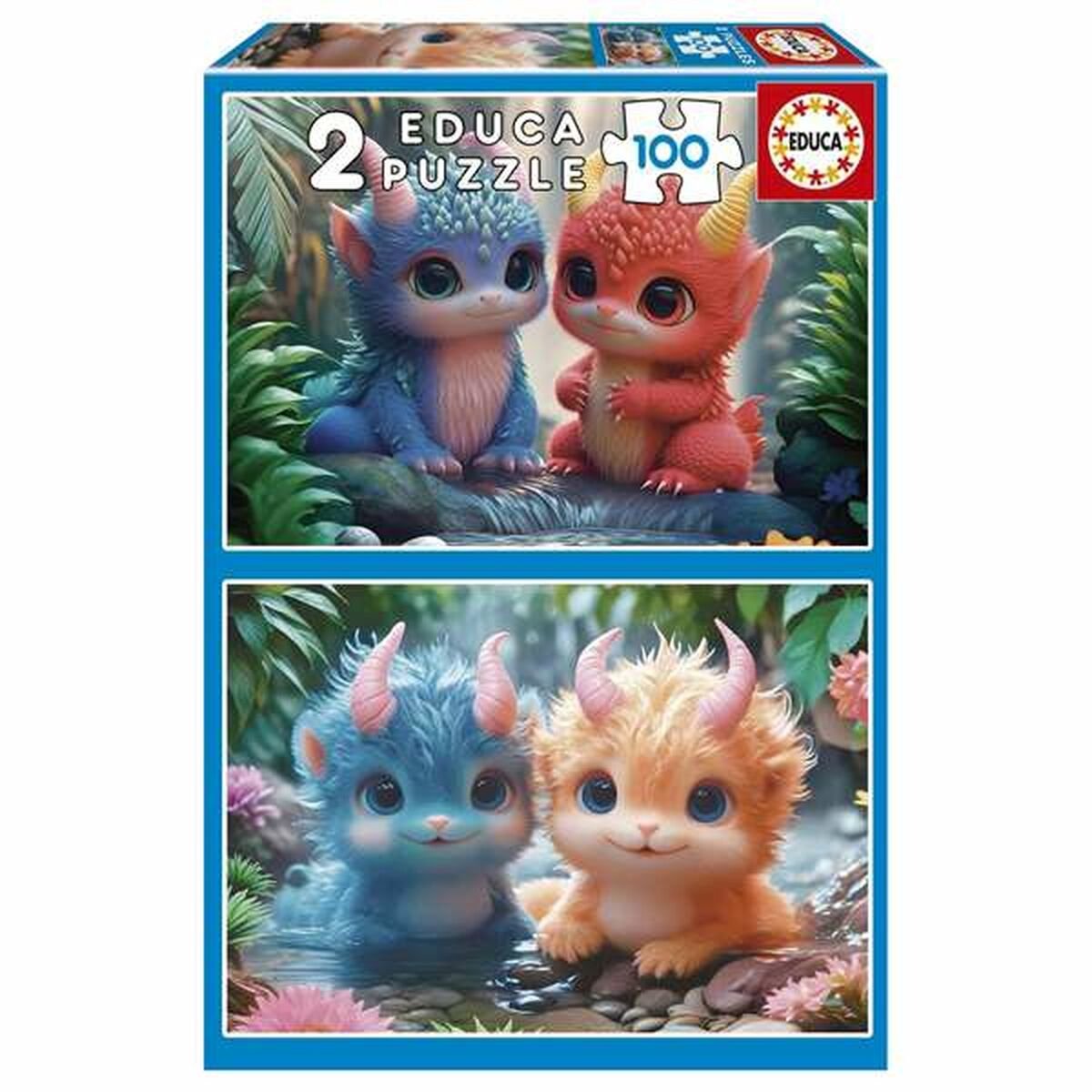 Educa puzzle adorables monstres 100 pièces (2 pièces)