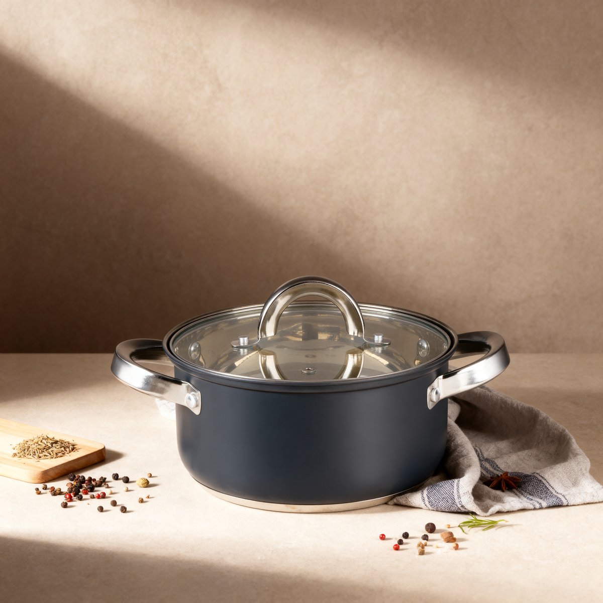 Casserole Alpina avec couvercle 2pcs 1,9l