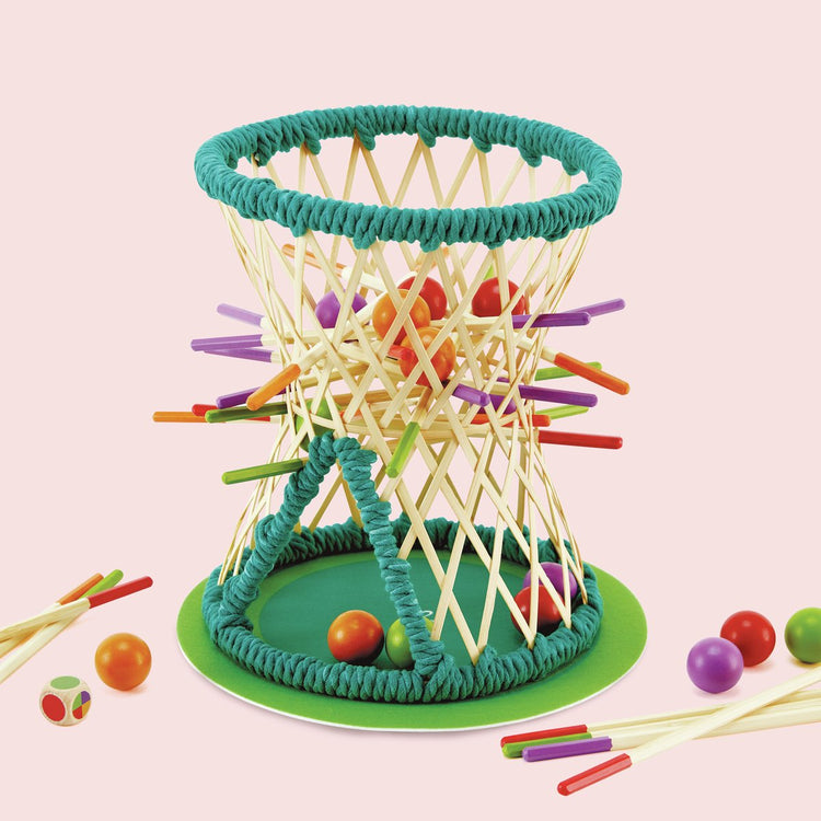 Jeu d'adresse Hape Pallina avec bâtons et balles pour les enfants à partir de 3 ans