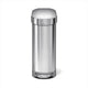 Poubelle slimline Simplehuman - 45 litres - acier inoxydable argenté