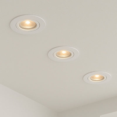 Spots encastrables LED intelligents Calex - 3 pièces - connectables - éclairage intelligent - dimmable - lumière blanc chaud - blanc
