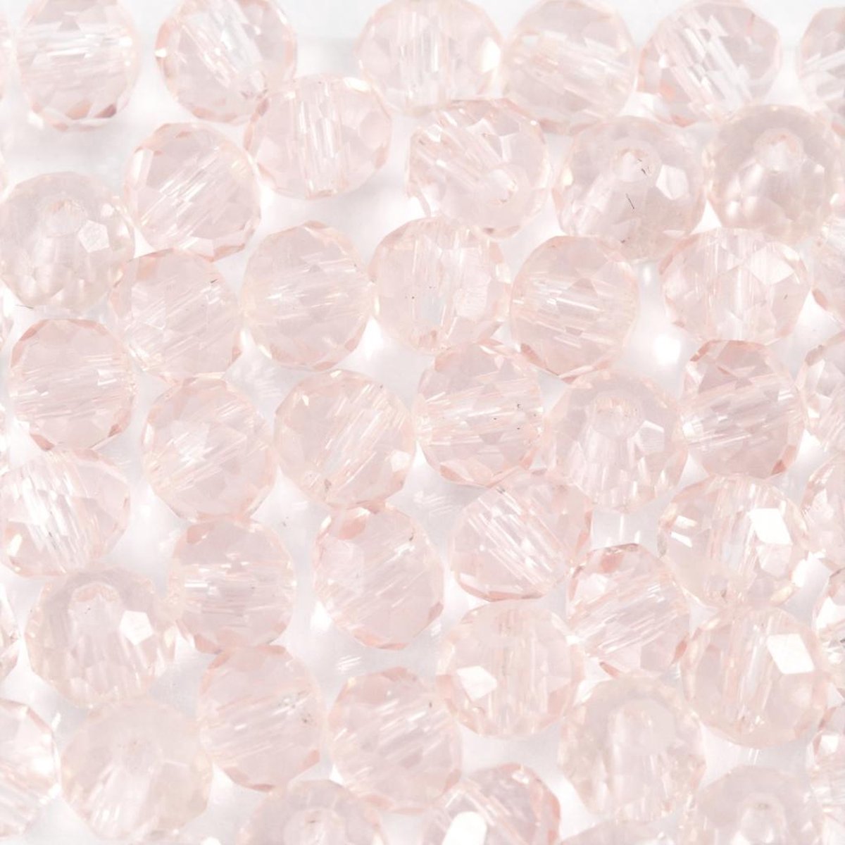 Creativ Company Glass Perles rose clair, 45e.