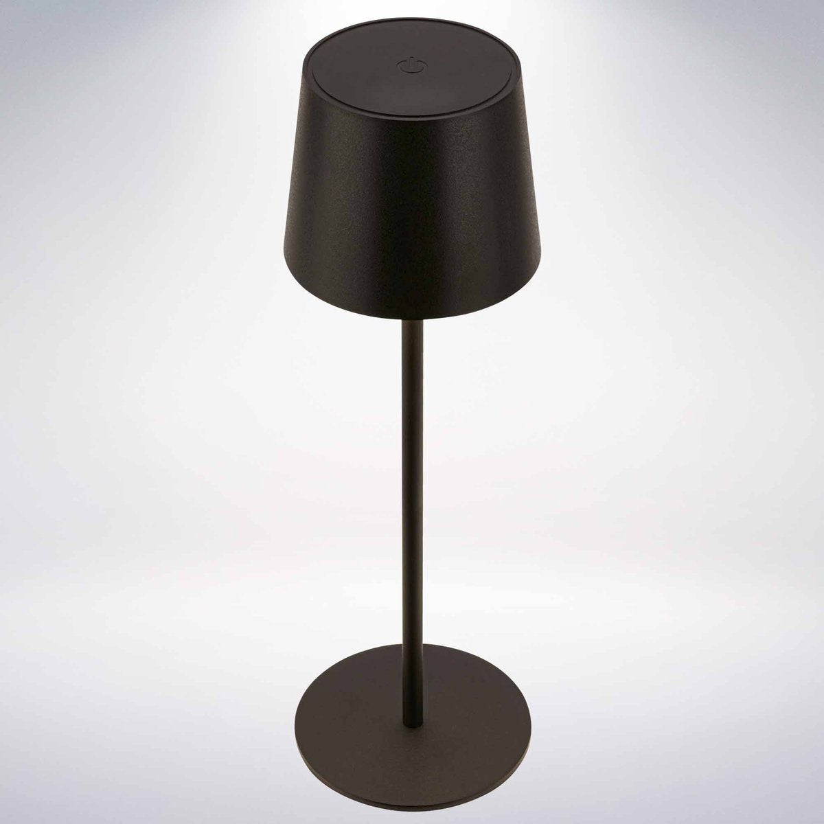 B.k.licht briloner suta - lampe de table led rechargeable - dimmable - sans fil - 33cm de haut - ip44 - pour intérieur extérieur - sur batterie - noir