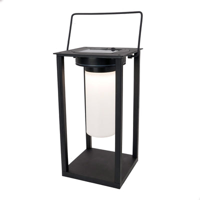 Lampe de table solaire Eglo usigni extérieur - énergie solaire - LED - 28 cm - noir et blanc - rechargeable