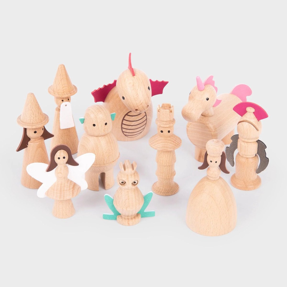 Tickit ® figurines enchantées en bois.