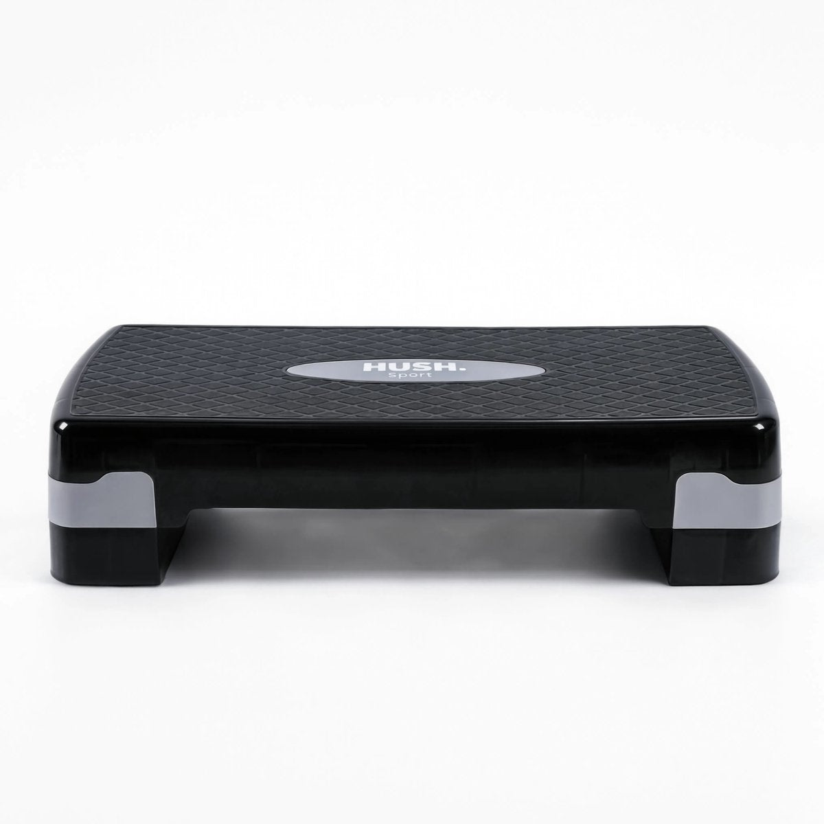 Hush sport - step aérobic 68 x 28 cm - hauteur réglable 10 15 cm - antidérapant - step banc de fitness pour home gym - max 150 kg - noir gris