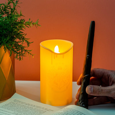 Paladone Bougie LED Harry Potter Poudlard avec télécommande baguette magique – Produit sous licence officielle Wizarding World, décoration aux chandelles pour les événements à domicile –